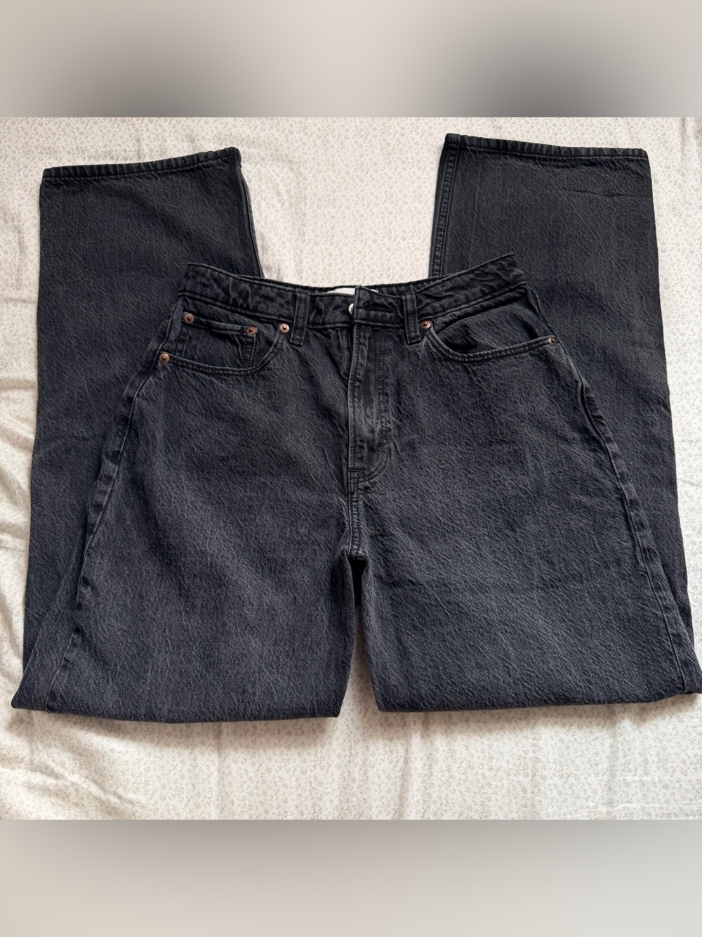 Abercrombie & Fitch Black Loose High-Rise Jeans